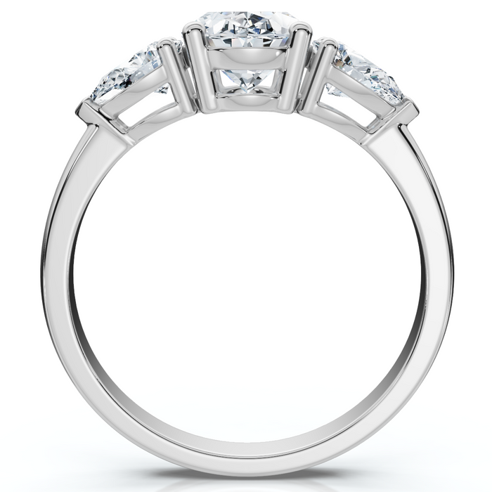 1 1/2Ct Oval Michelle Diamond Engagement Ring 14k Gold or Platinum Lab Grown