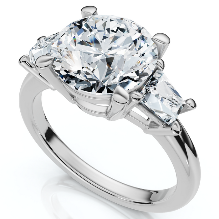 Certified 3 3/4Ct Kiran Diamond Engagement Ring 14k Gold