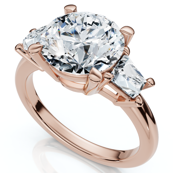 Certified 3 3/4Ct Kiran Diamond Engagement Ring 14k Gold