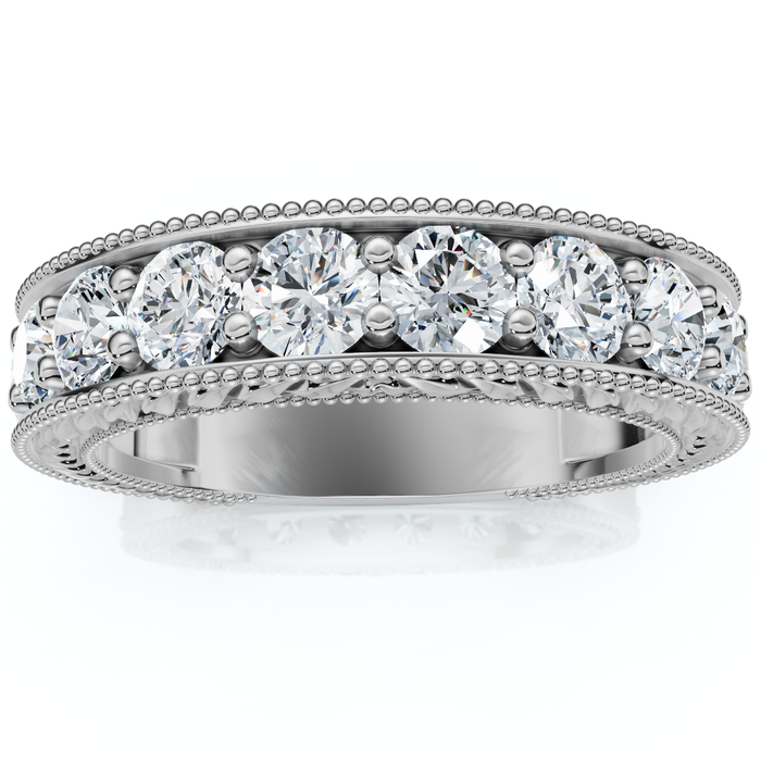 1Ct Heather Diamond Vintage Wedding Ring 10k Gold Lab Grown