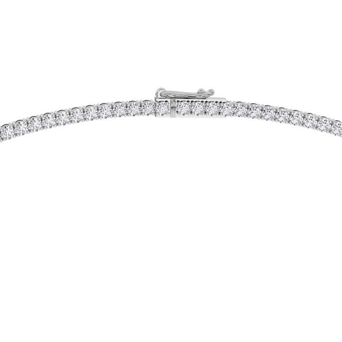 10Ct Graduated Diamond Tennis Necklace Lab Grown 14k Gold 18"