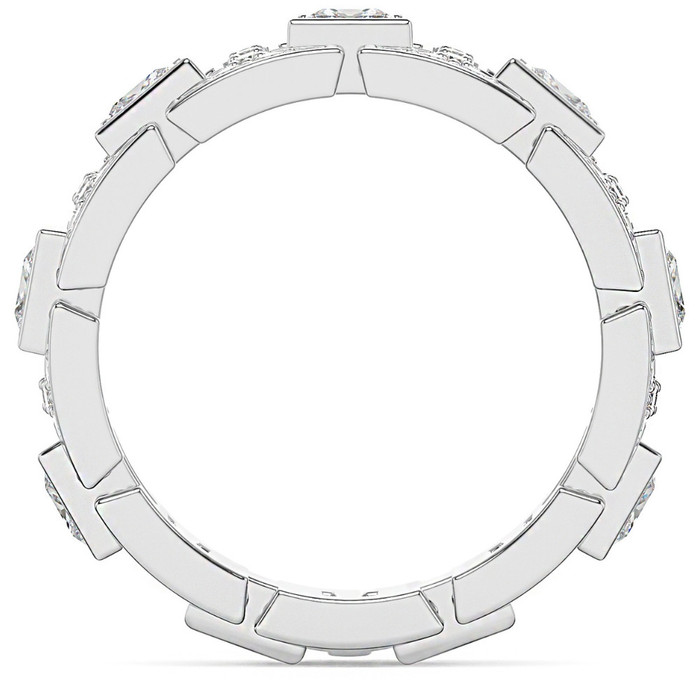 4Ct Men's Princess Cut Diamond 10MM Wide Ring Wedding Band Lab Grown 4Ct Men's Princess Cut Diamond 10MM Wide Ring Wedding Band Lab Grown