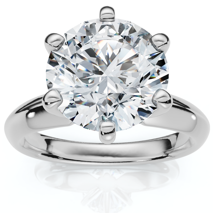 2 1/2 Carat Certified Diamond Solitaire Engagement Ring 14k Gold Lab Grown