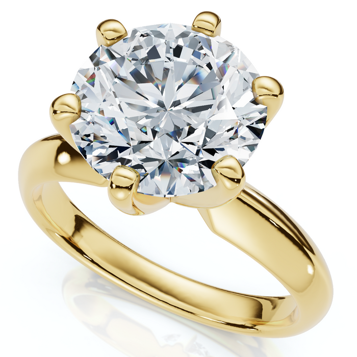 2 1/2 Carat Certified Diamond Solitaire Engagement Ring 14k Gold Lab Grown