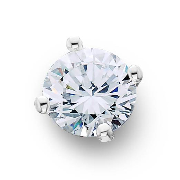 .25 - 1.00 Ct Single Round Cut Diamond Stud Earring in 14k White or Yellow Gold .25 - 1.00 Ct Single Round Cut Diamond Stud Earring in 14k White or Yellow Gold