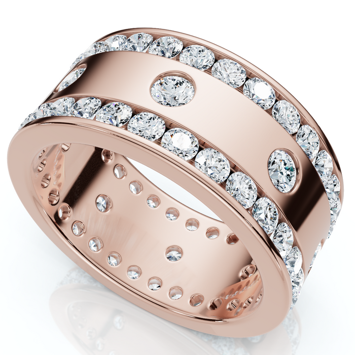 2 3/4Ct Men's Diamond Ring in 14k Gold Lab Grown