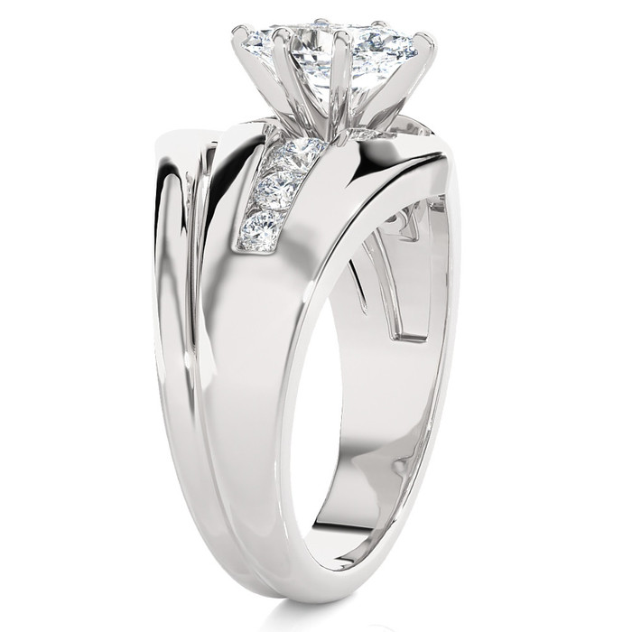 Certified 2 1/3Ct TW Marquise Diamond Engagement Ring 14k Gold Lab Grown