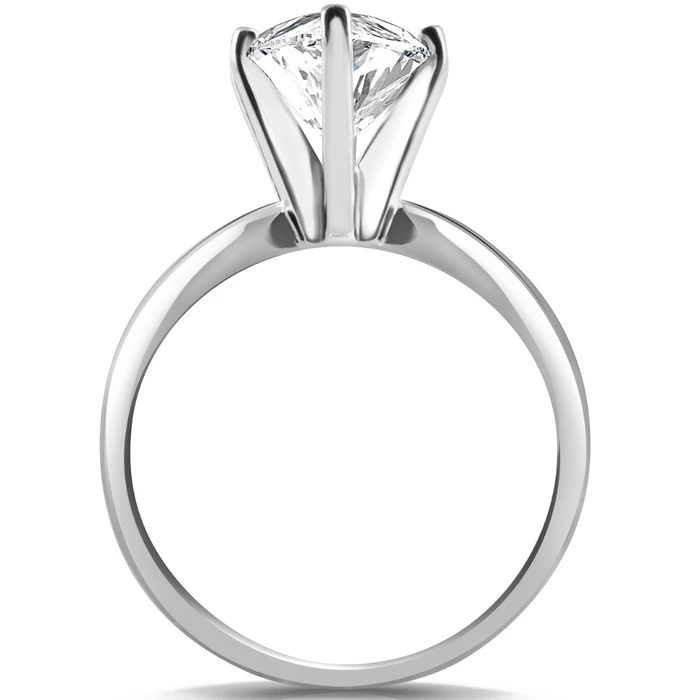 3Ct White Gold Certified Lab Grown Marquise Diamond Engagement Ring