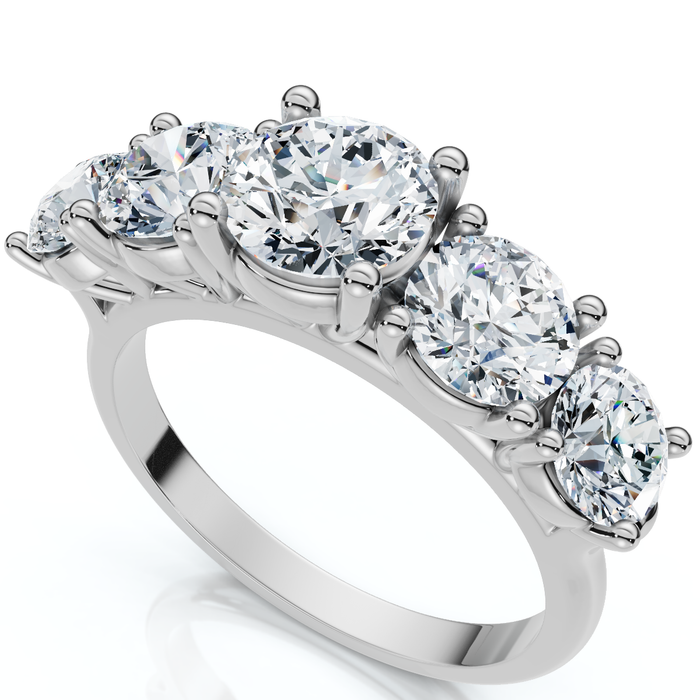 2 1/6Ct Elina Five-Stone Diamond Engagement Ring 14K Gold Lab Grown