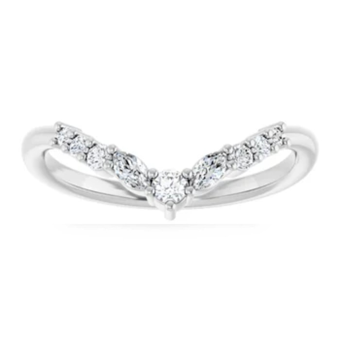 1/4Ct Marquise Cut Wedding Ring Anniversary Band 14k Gold Lab Grown 1/4Ct Marquise Cut Wedding Ring Anniversary Band 14k Gold Lab Grown