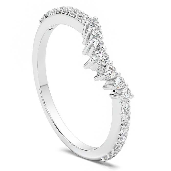 1/3Ct Round Cut Wedding Ring Anniversary Band 14k Gold Lab Grown 1/3Ct Round Cut Wedding Ring Anniversary Band 14k Gold Lab Grown