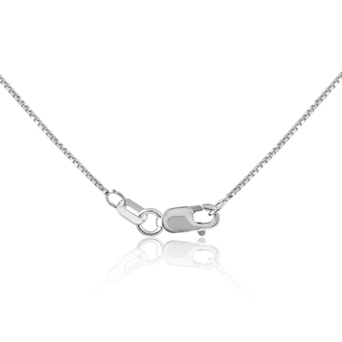 14k Gold 18" Solid Box Chain With Lobster Clasp