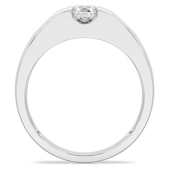 Men's 3/4Ct Solitaire Diamond Wedding Anniversary Ring 14k Gold Band Lab Grown Men's 3/4Ct Solitaire Diamond Wedding Anniversary Ring 14k Gold Band Lab Grown