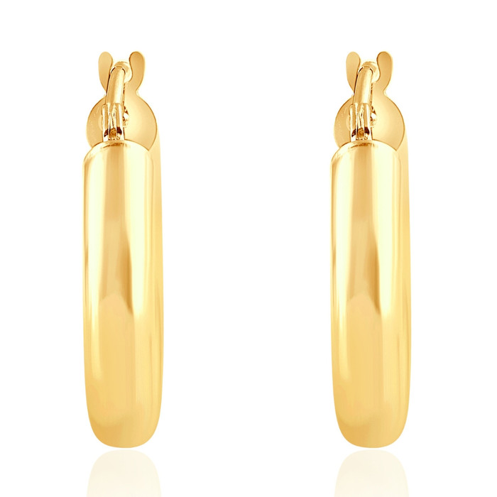 Plain Gold Earrings - Minimalistic and Elegant Designs | Shop Now –  Jewelegance