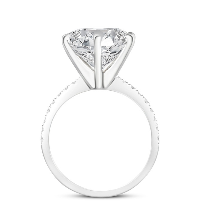 Certified 2.33Ct Diamond Engagement Ring 14k White Gold Lab Grown