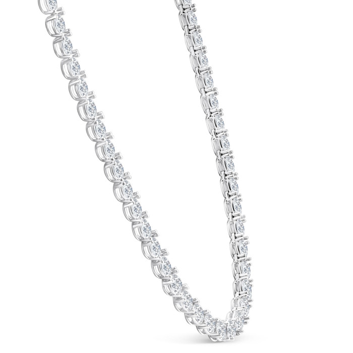 87.80Ct TW Diamond Tennis Necklace 14k White Gold 18" Lab Grown (FG/VS2-SI1) 87.80Ct TW Diamond Tennis Necklace 14k White Gold 18" Lab Grown (FG/VS2-SI1)