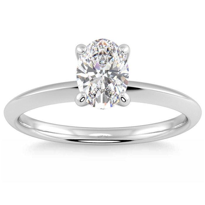 .20 - .75Ct Oval Solitaire Diamond Engagement Ring 14k Gold Lab Grown .20 - .75Ct Oval Solitaire Diamond Engagement Ring 14k Gold Lab Grown