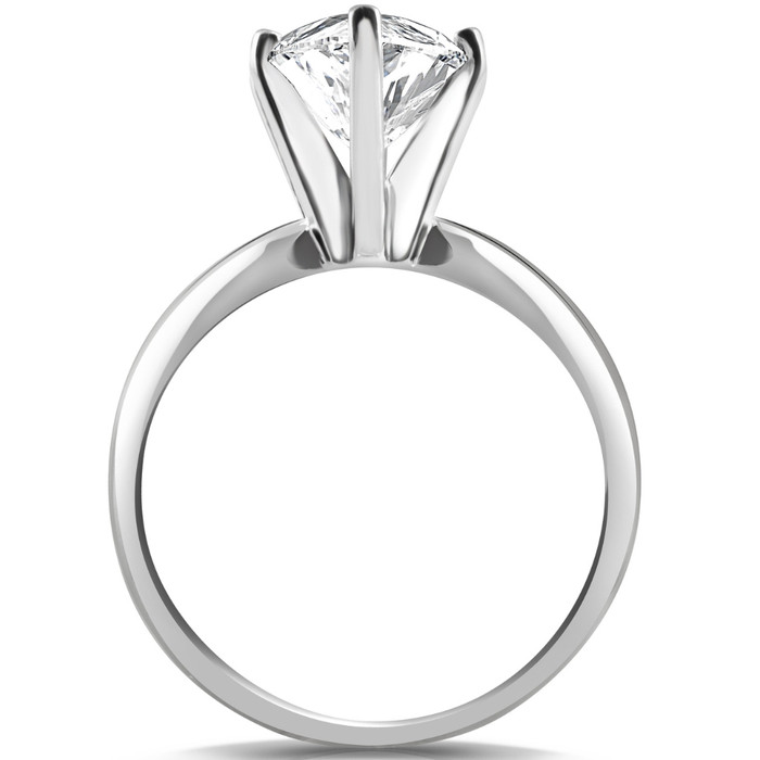 Certified 2 - 6Ct Marquise Solitaire Diamond Engagement Ring 14k Gold Lab Grown