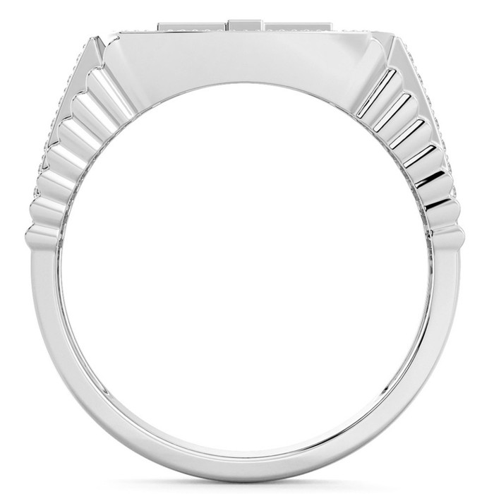 3/4Ct Men's Diamond Cross Ring 10k Gold Lab Grown 3/4Ct Men's Diamond Cross Ring 10k Gold Lab Grown