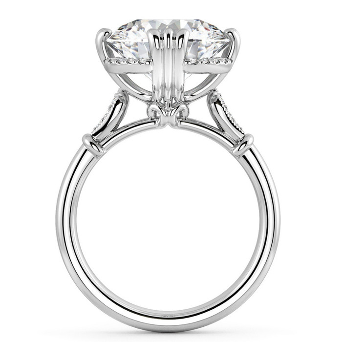 Certifed 5 1/2Ct Round Diamond Engagement Ring 14k Gold Lab Grown Certifed 5 1/2Ct Round Diamond Engagement Ring 14k Gold Lab Grown