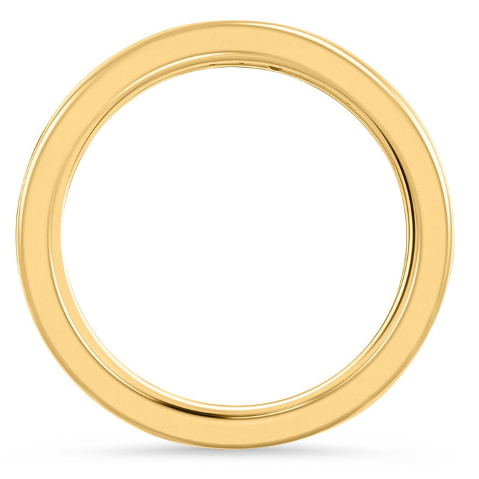 1/2Ct TW Channel Set Lab Grown Diamond Eternity Wedding Stackable Ring 14k Gold