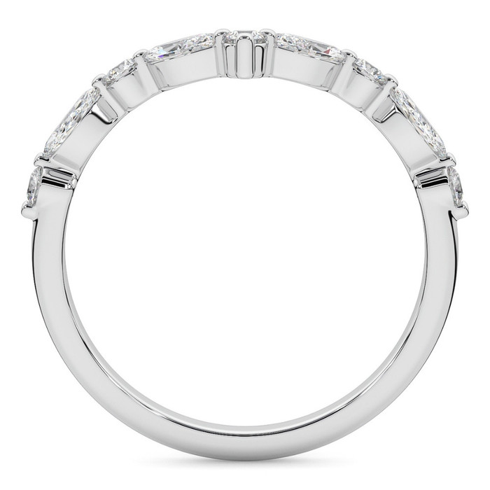 .60Ct Diamond Guard Insert V Shape Marquise Wedding Ring 10k Gold Lab Grown .60Ct Diamond Guard Insert V Shape Marquise Wedding Ring 10k Gold Lab Grown