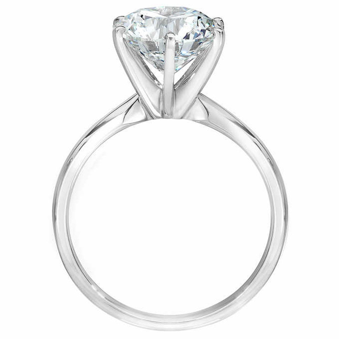 Certified 2-6Ct Diamond Solitaire Engagement Ring 14k Gold or Platinum Lab Grown