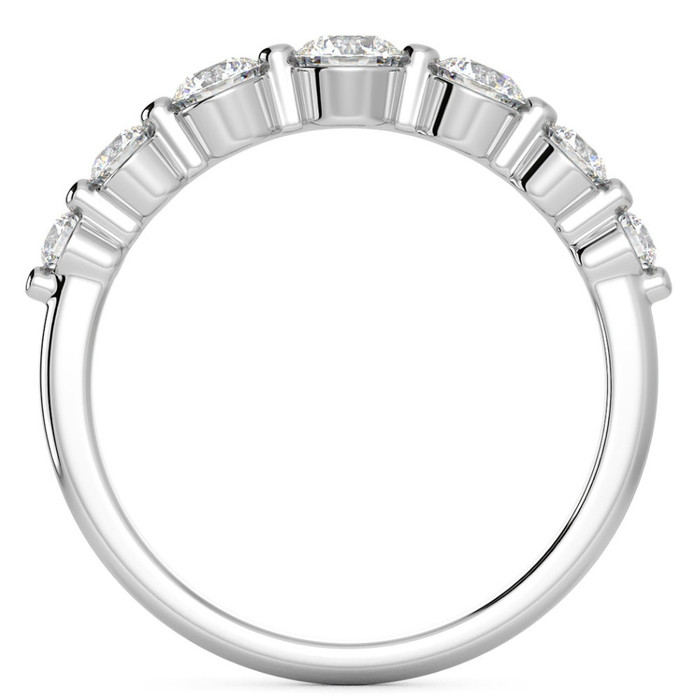 3/4Ct Graduated Diamond Anniversary Wedding Ring 14k Gold Lab Grown