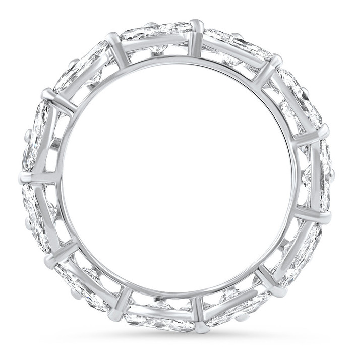 5 - 6 Ct East West Oval Diamond Eternity Wedding Ring 14k Gold Lab Grown 5 - 6 Ct East West Oval Diamond Eternity Wedding Ring 14k Gold Lab Grown