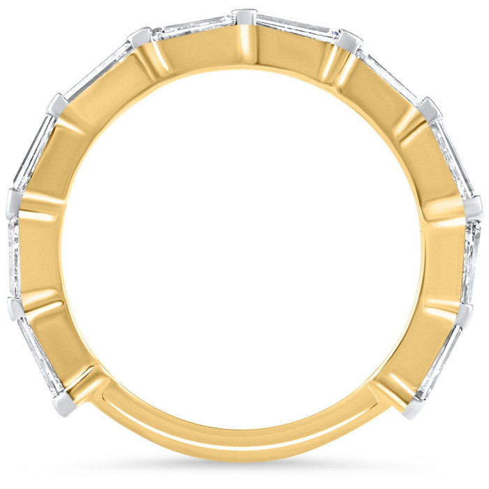 1 1/5Ct Tapered Baguette Diamond Wedding Ring 14k Gold Lab Grown