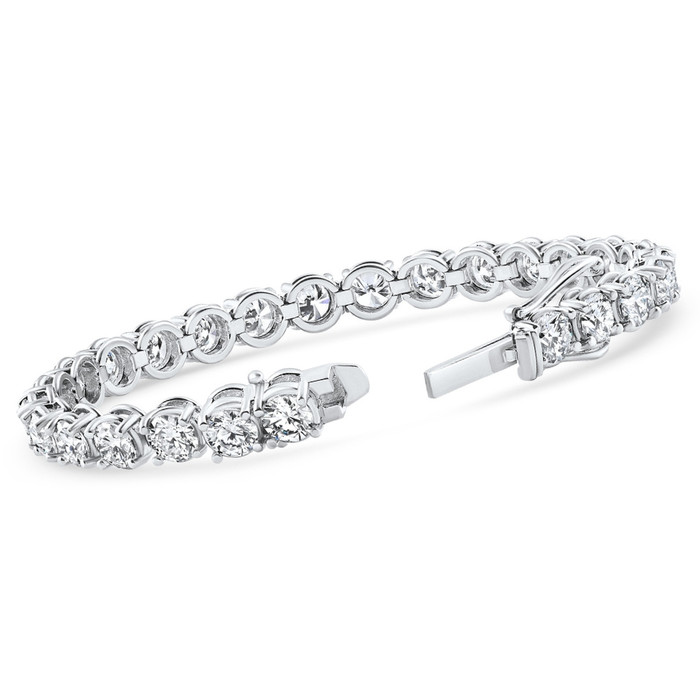 19.00Ct Diamond 21 Gram Tennis Bracelet 14k White Gold 7" Lab Grown