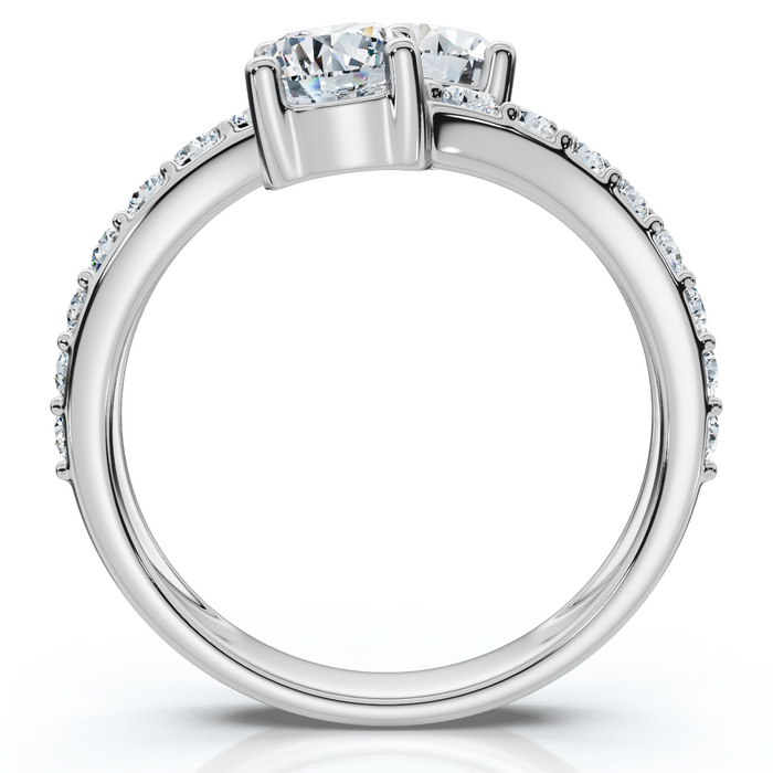 1 3/4 Ct 2-Stone Forever Us Lab Grown Diamond Engagement Ring 14K White Gold 1 3/4 Ct 2-Stone Forever Us Lab Grown Diamond Engagement Ring 14K White Gold
