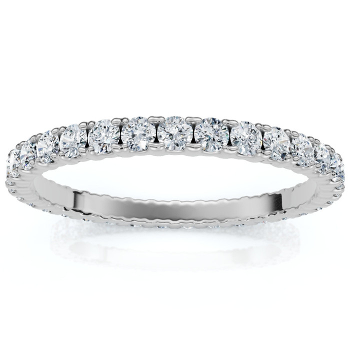 5/8Ct Diamond Eternity Wedding Ring 14k Gold or Platinum Lab Grown