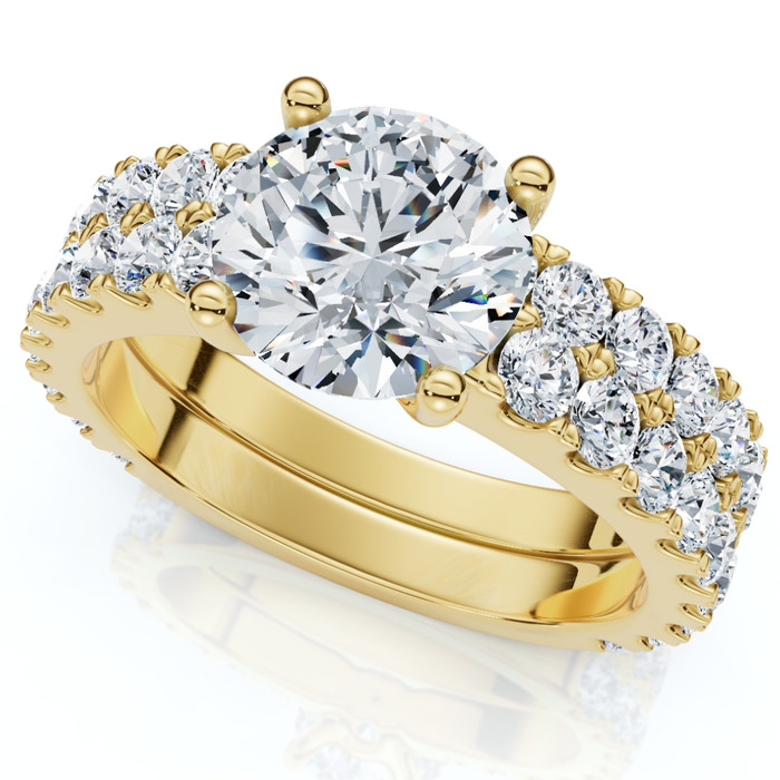 Certified 4-7Ct Diamond Engagement Matching Wedding Ring Set 14k Gold Lab Grown Certified 4-7Ct Diamond Engagement Matching Wedding Ring Set 14k Gold Lab Grown