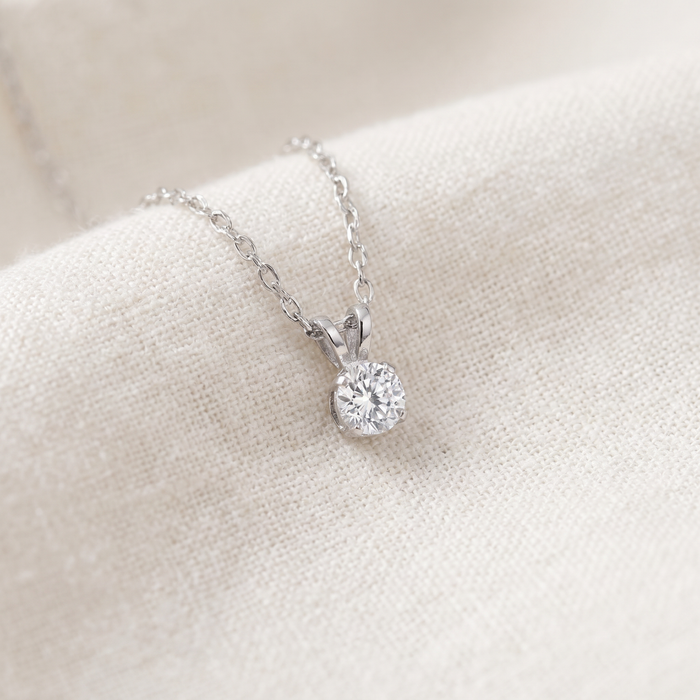 1/4CT Diamond Pendant 14K White or Yellow Gold