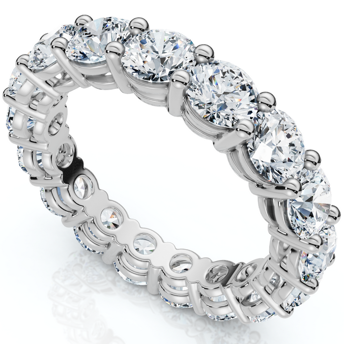 2 - 6Ct TW Diamond Eternity Ring 14k Gold Anniversary Lab Grown Wedding Band