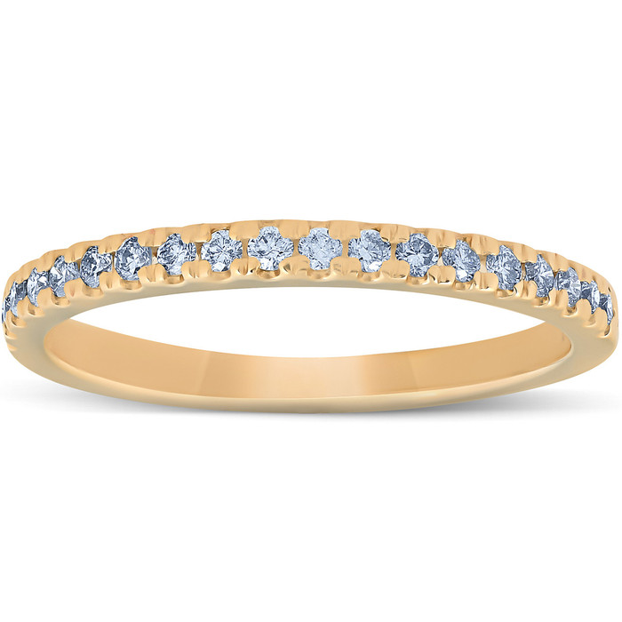 1/4 Ct Lab Grown Diamond EX3 Wedding Ring 10k Yellow Gold 1/4 Ct Lab Grown Diamond EX3 Wedding Ring 10k Yellow Gold