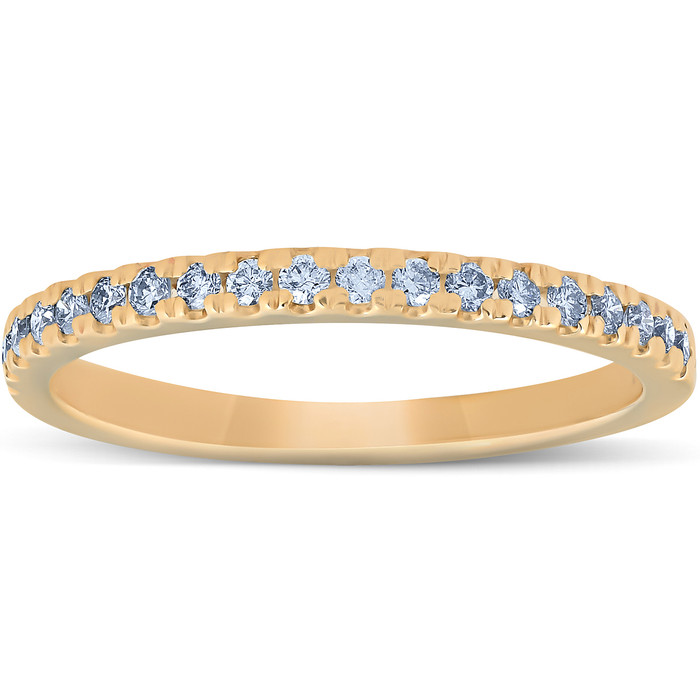 1/4 Ct Lab Grown Diamond EX3 Wedding Ring 10k Yellow Gold 1/4 Ct Lab Grown Diamond EX3 Wedding Ring 10k Yellow Gold