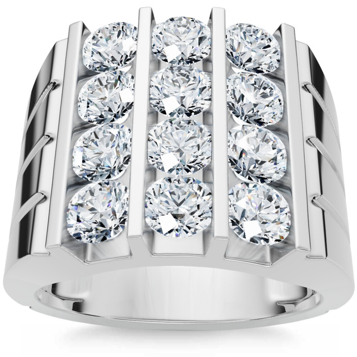 2 1/2Ct Diamond Ring Men's Anniversary Wedding Band Gold Lab Grown 2 1/2Ct Diamond Ring Men's Anniversary Wedding Band Gold Lab Grown