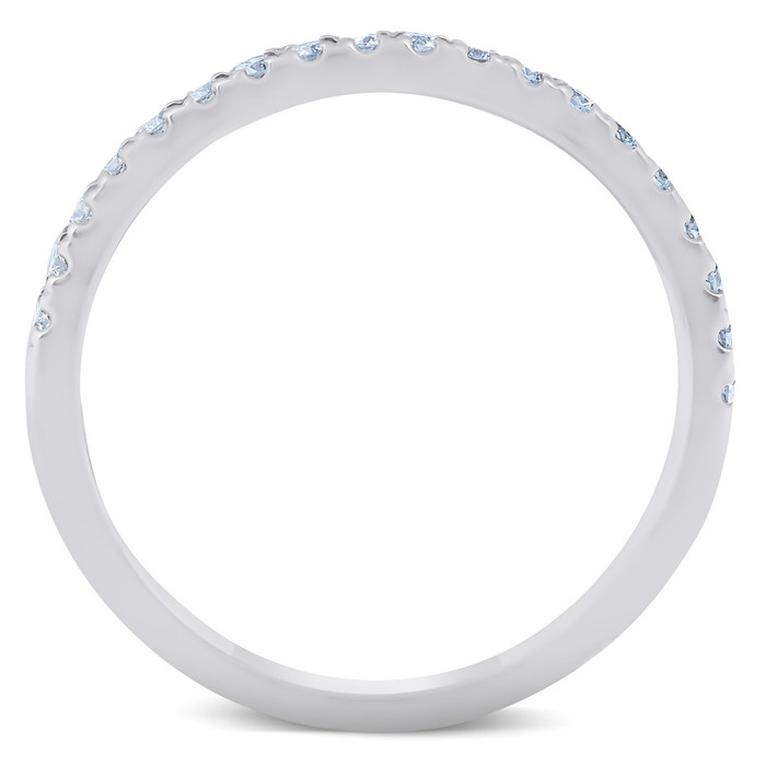 1/4 Ct Lab Grown Diamond EX3 Wedding Ring 10k White Gold