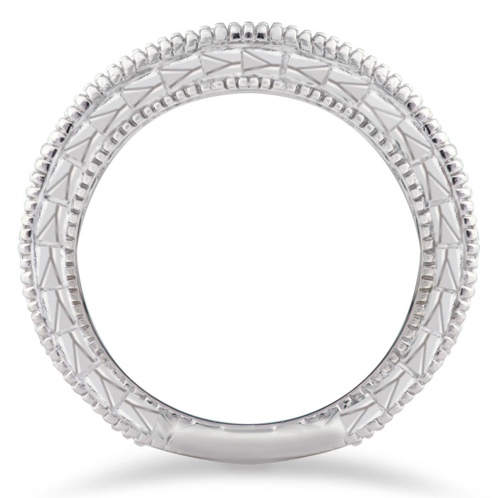 1/4ct Lab Grown Diamond Vintage Wedding Ring 14K White Gold 1/4ct Lab Grown Diamond Vintage Wedding Ring 14K White Gold