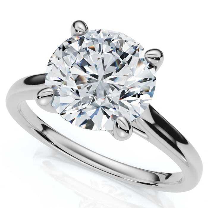 Certified 2Ct Solitaire Diamond Cathedral Engagement Ring White Gold Lab Grown Certified 2Ct Solitaire Diamond Cathedral Engagement Ring White Gold Lab Grown