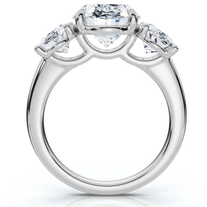 Certified 6Ct Three Stone Oval Diamond Anniversary Engagement Ring Lab Grown 14k Certified 6Ct Three Stone Oval Diamond Anniversary Engagement Ring Lab Grown 14k