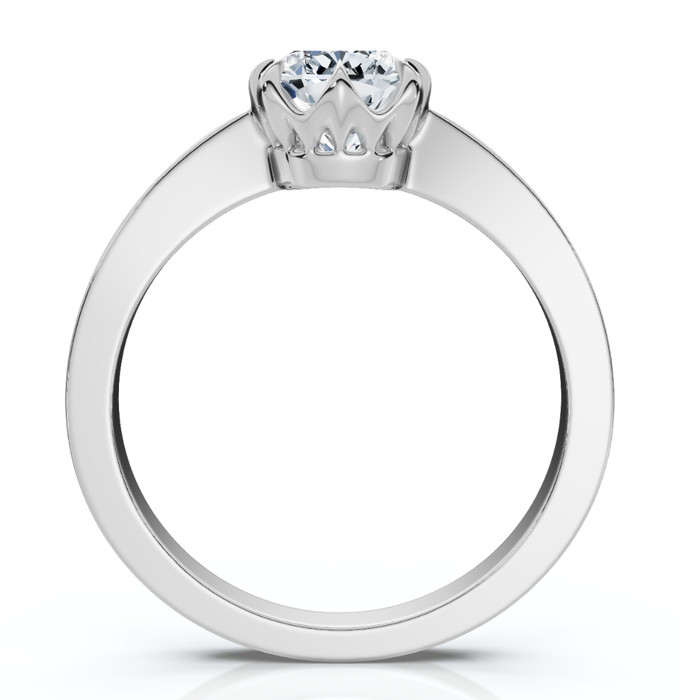 1 1/2Ct Cushion Solitaire Diamond Engagement Ring 14k Gold Lab Grown