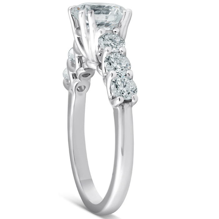2 Ct Diamond Engagement Ring 14k White Gold Lab Grown 2 Ct Diamond Engagement Ring 14k White Gold Lab Grown