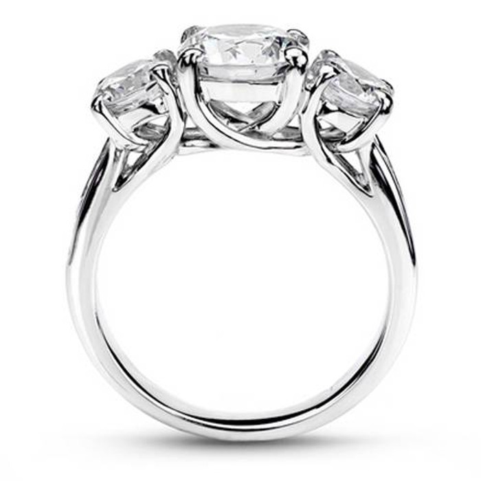 1 5/8ct Three Stone Diamond Engagement Ring Solid 14K White Gold Lab Grown 1 5/8ct Three Stone Diamond Engagement Ring Solid 14K White Gold Lab Grown