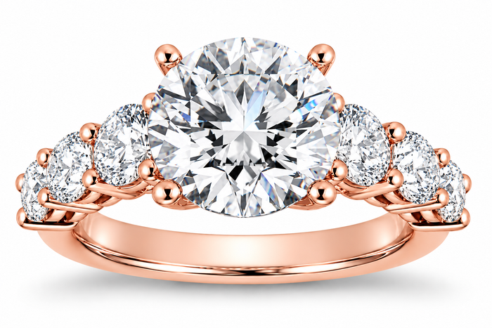 Certified 4Ct Diamond Engagement Ring 14k Gold Lab Grown