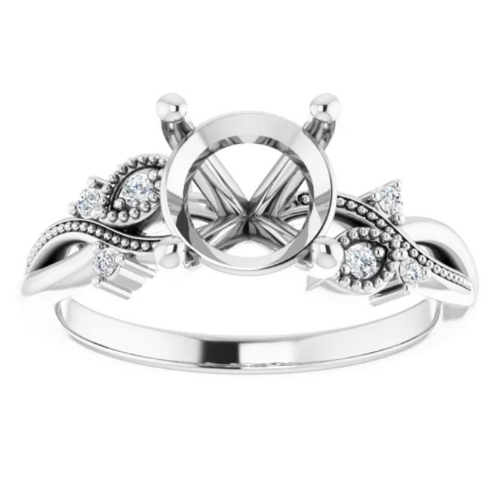 Ivy Vintage Lab Grown Diamond Ring Setting