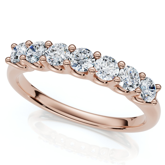 1/2Ct Diamond Wedding Ring Gold U Prong Lab Grown