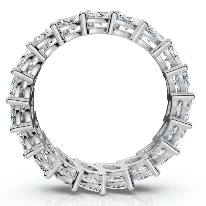 3Ct Marquise Diamond Eternity Ring 14k Gold Lab Grown